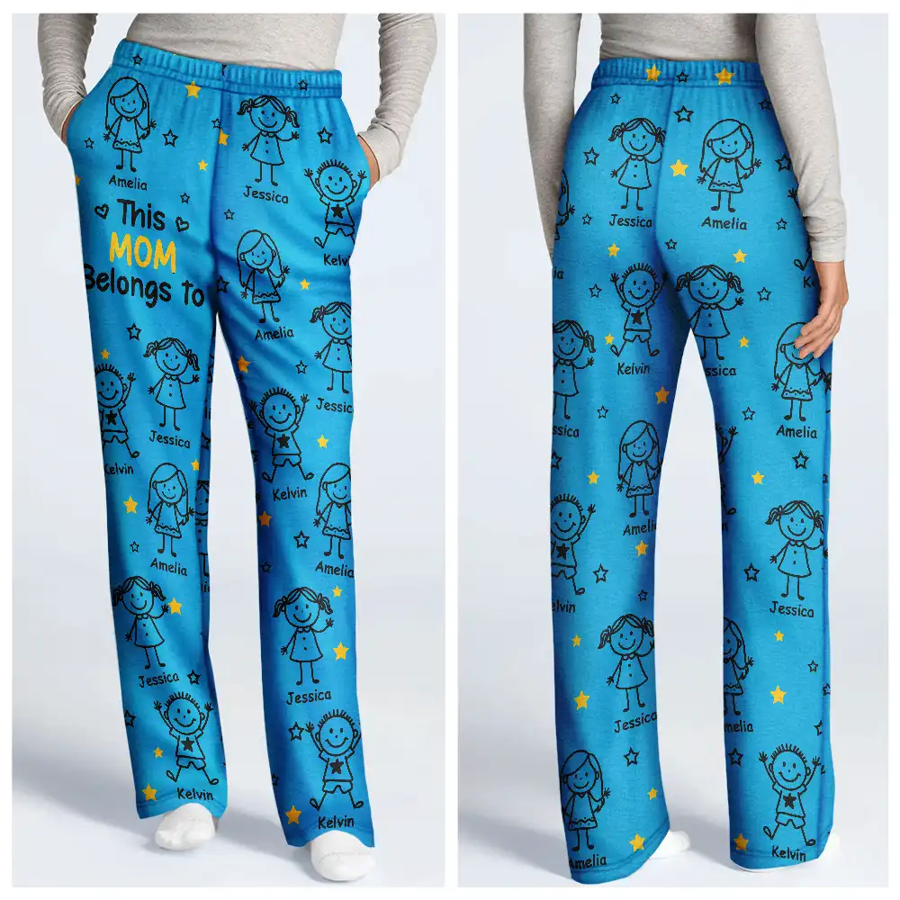 This Grandpa Grandma Belongs To Kids Pet - Personalized Loungewear Set - Image 3