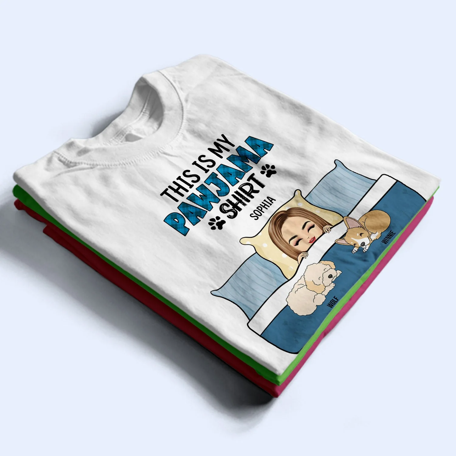 This Is My Pawjama Shirt - Gift For Dog Lovers, Dog Moms, Dog Dads - Personalized T Shirt - Image 2
