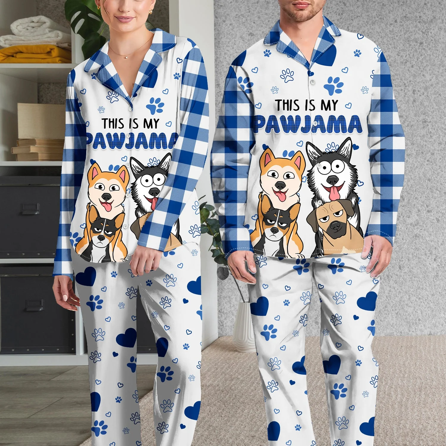This Is My Pawjamas - Gift For Dog Lovers - Personalized Long Pajamas Set - Image 3