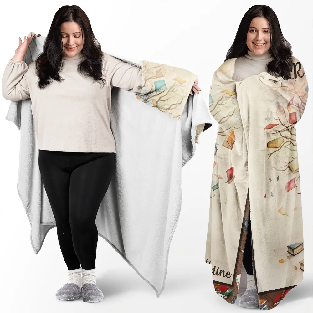 This Is My Reading Blanket - Personalized Wearable Blanket - Image 2
