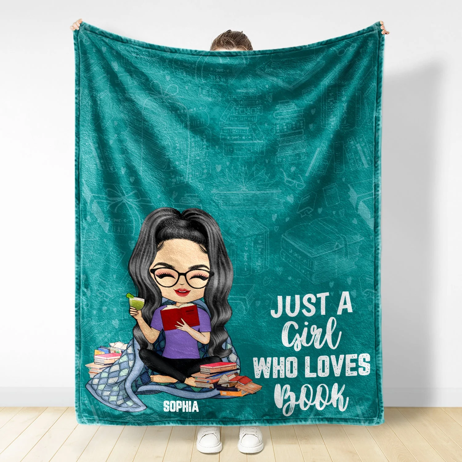 This is My Story Time Blanket - Book Reading Gift - Personalized Custom Fleece Blanket - Image 2