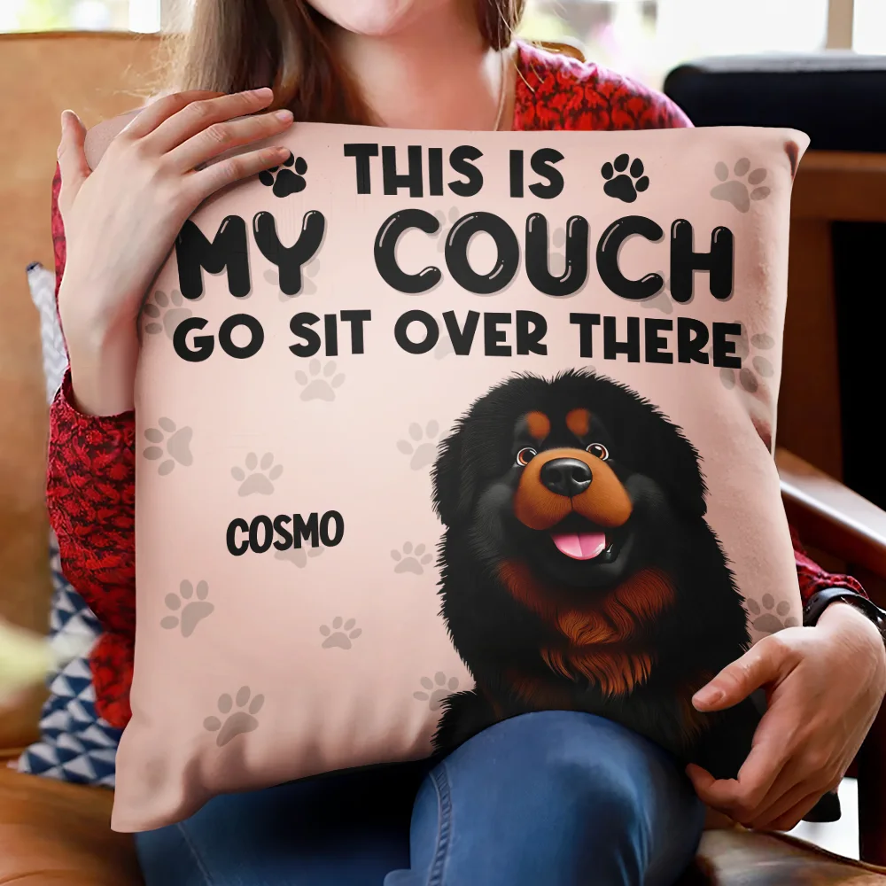 This Is Our Couch Go Sit Over There 3D Effect - Personalized Pillow - Image 2