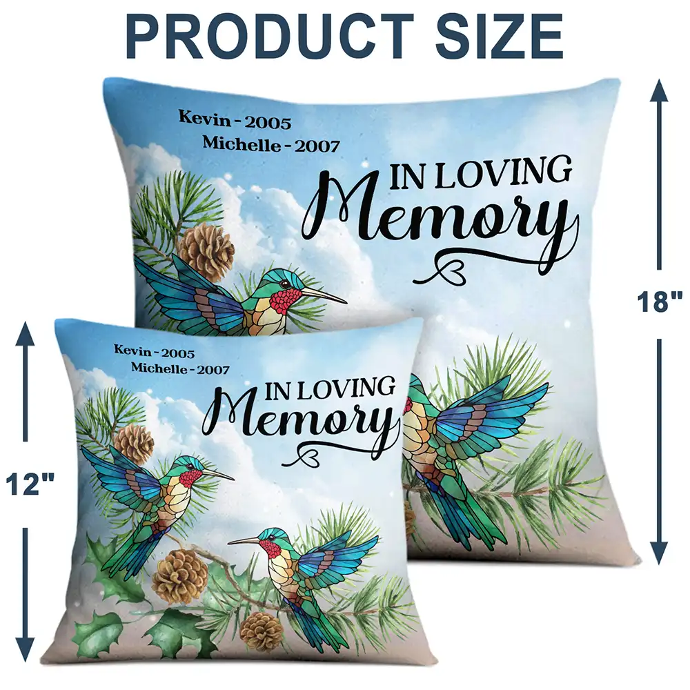 Those We Love Don't Go Away In Loving Memory - Personalized Pillow - Image 4