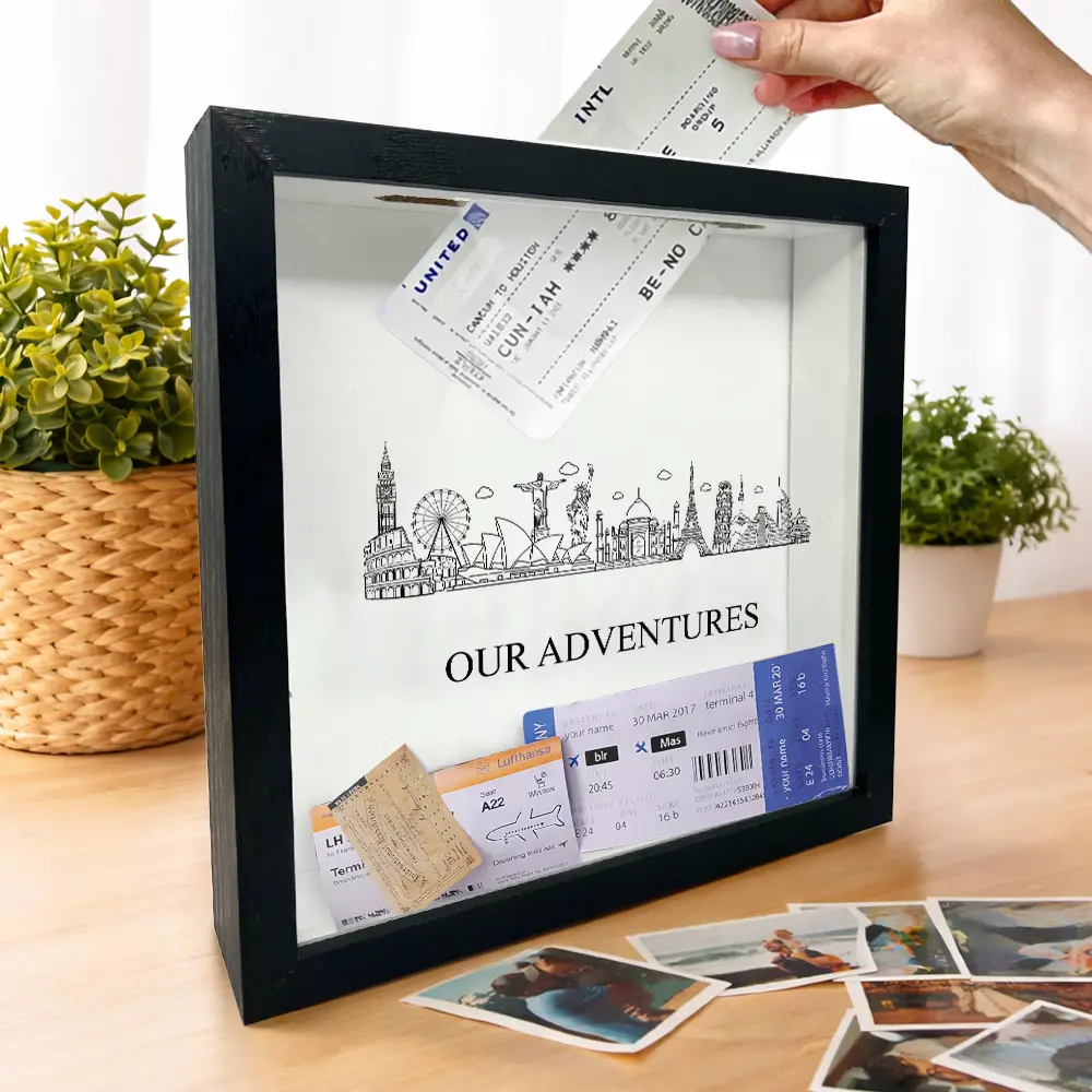 Time To Travel Sketch Building Adventure - Personalized Ticket Memory Box - Image 2