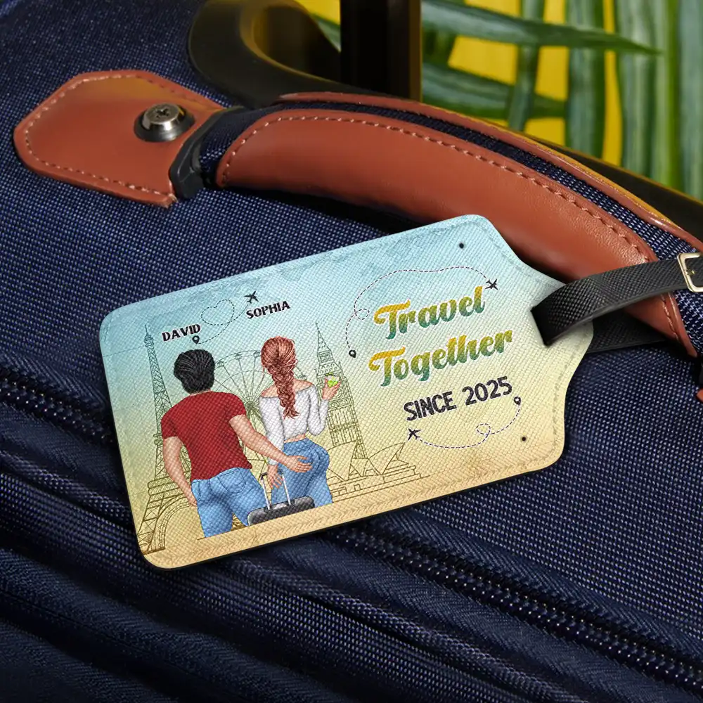 To A Lifetime Of Adventure Together - Personalized Luggage Tag - Image 2