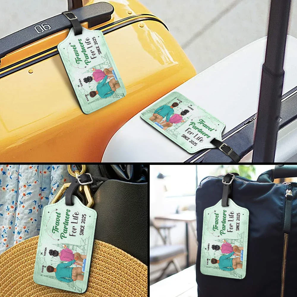 To A Lifetime Of Adventure Together - Personalized Luggage Tag - Image 3