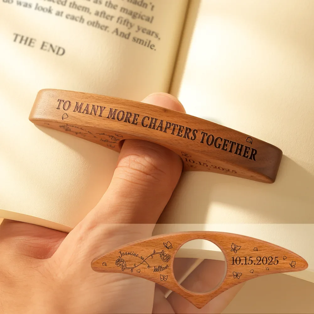To Many More Chapter Together Couple Bookish Gift - Personalized Book Page Holder