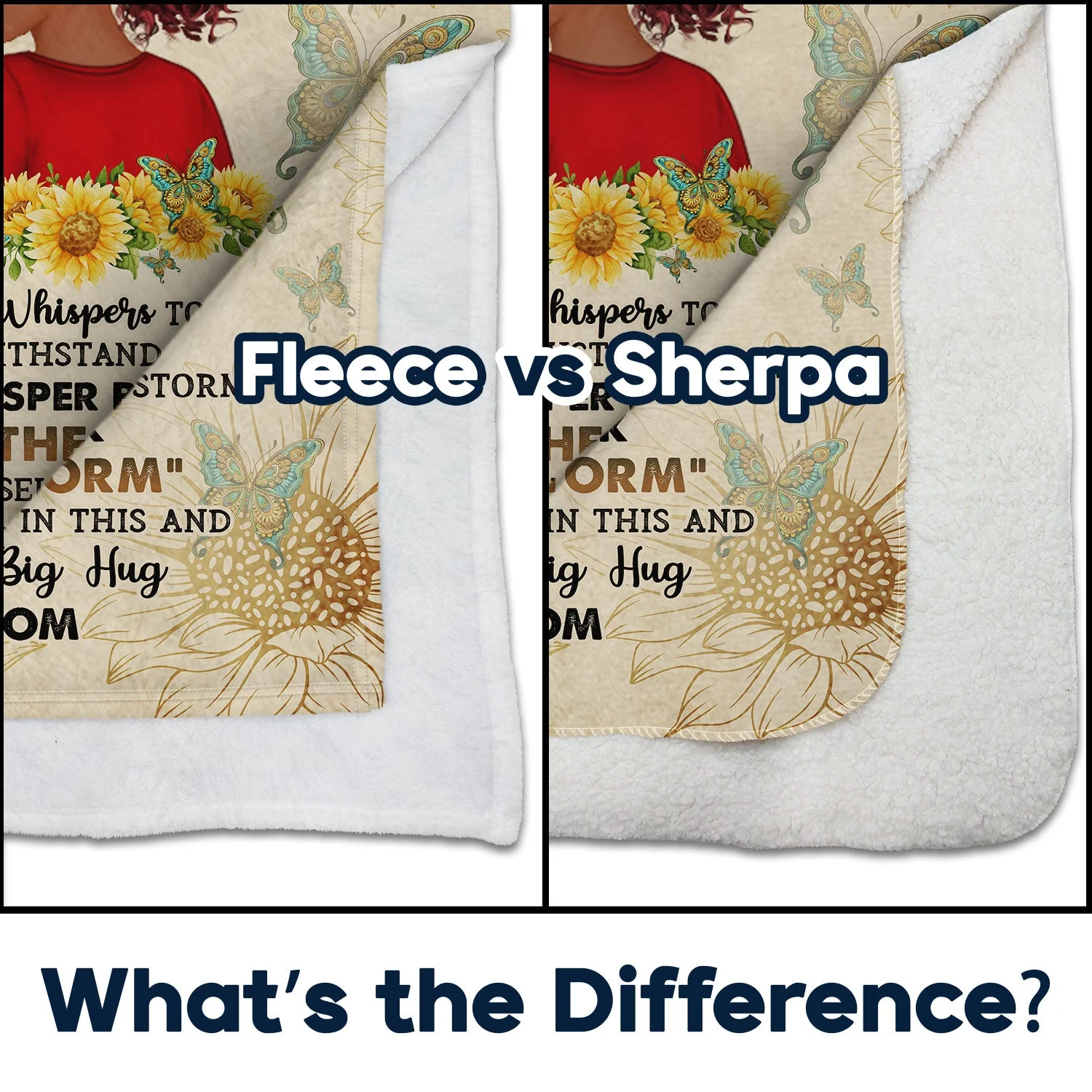 To My Badass Daughter - Gift For Women - Personalized Fleece Blanket, Sherpa Blanket - Image 4