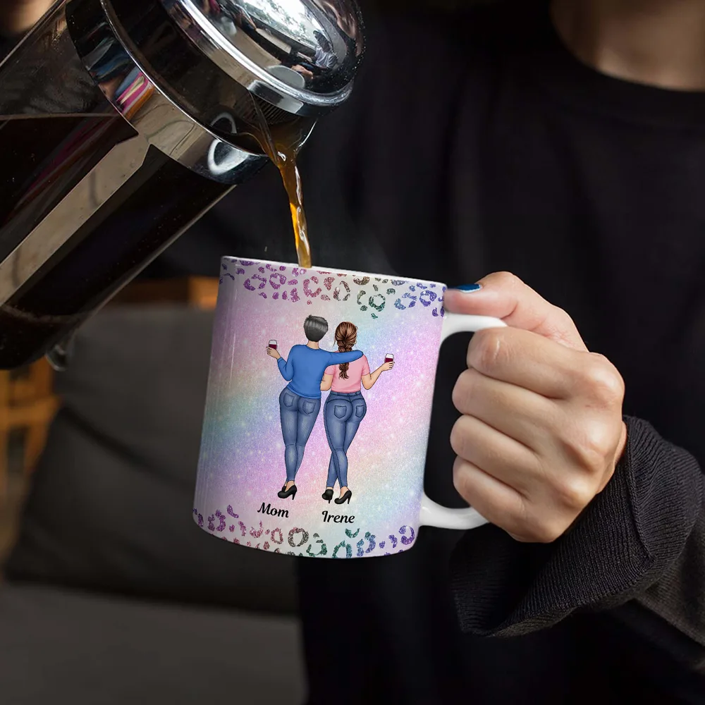 To My Badass Daughter - Personalized White Edge-to-Edge Mug - Image 4