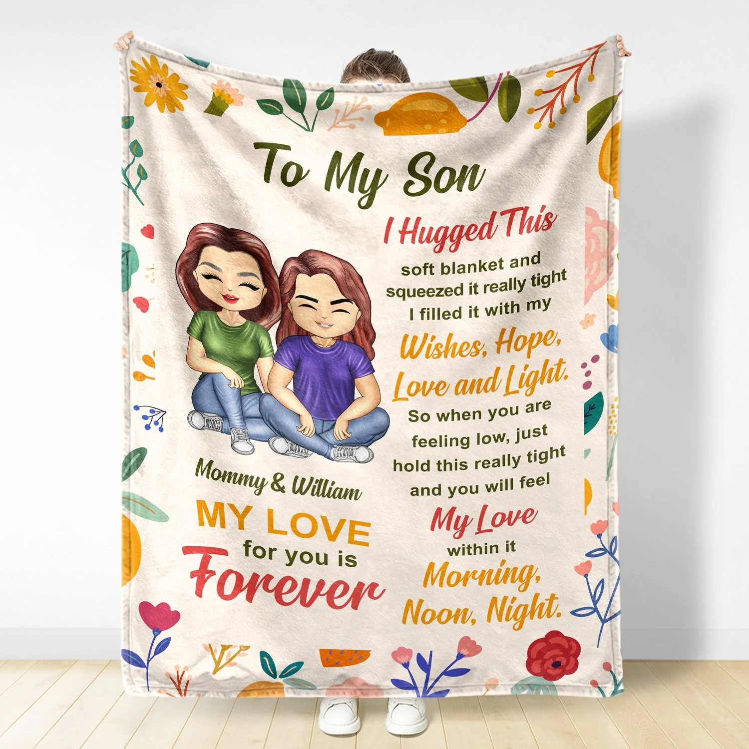 To My Daughter - Gift For Daughter - Personalized Fleece Blanket, Sherpa Blanket - Image 3
