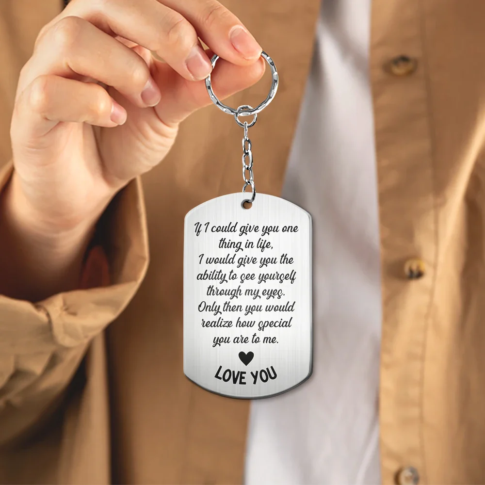 To My Daughter Mom & Daughter Keepsake - Personalized Aluminum Keychain - Image 4