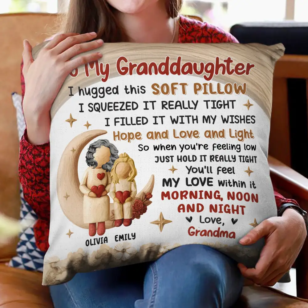 To My Granddaughter - Personalized Pillow - Image 2