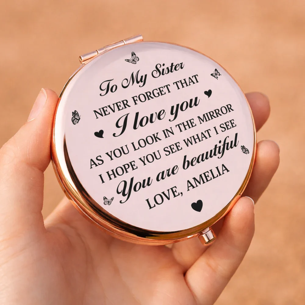 To My Love Never Forget That I Love You - Personalized Compact Mirror - Image 5