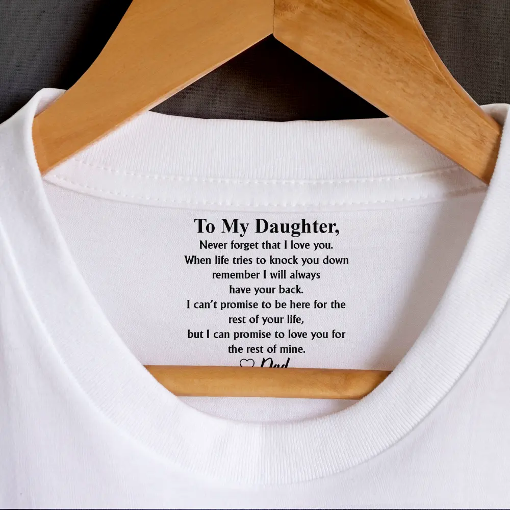 To My Son Daughter Never Forget That I Love You - Personalized T Shirt - Image 2