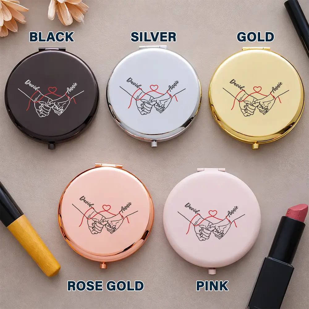 To My Wife Hope You See What I See - Personalized Compact Mirror - Image 4