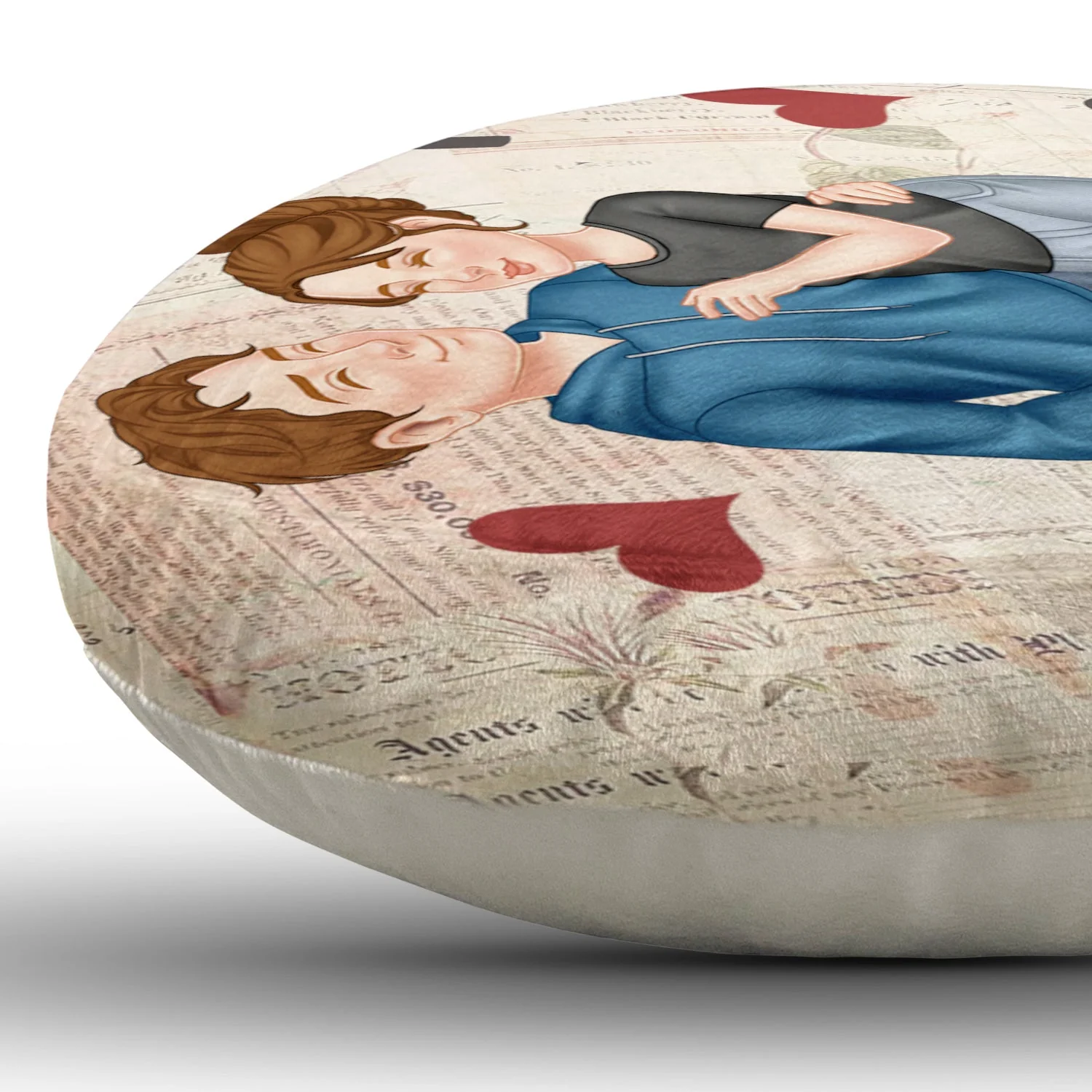 Together Since Arm In Arm - Loving, Anniversary Gift For Couples, Husband, Wife - Personalized Heart Shaped Pillow - Image 5
