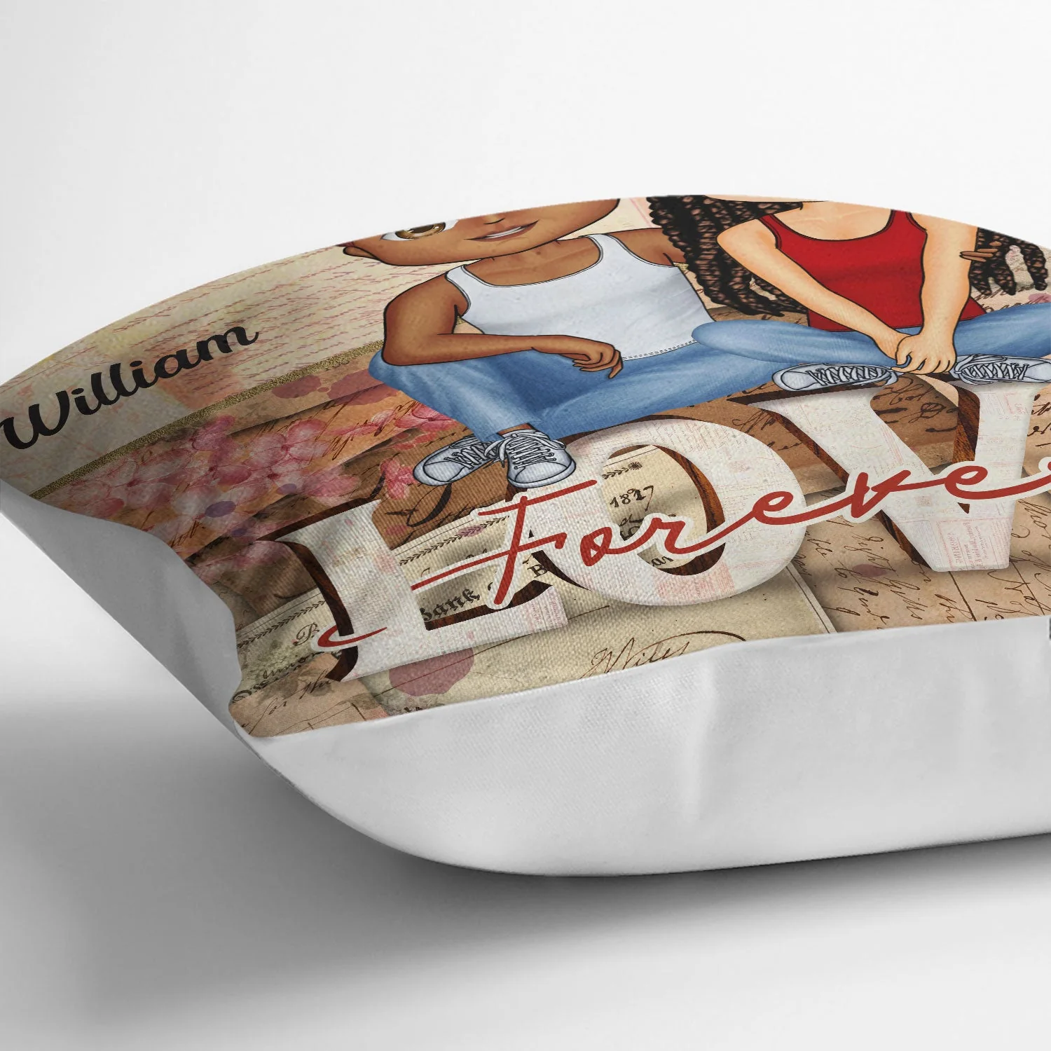 Together Since Love Forever Husband Wife - Couple Gift - Personalized Custom Pillow - Image 3