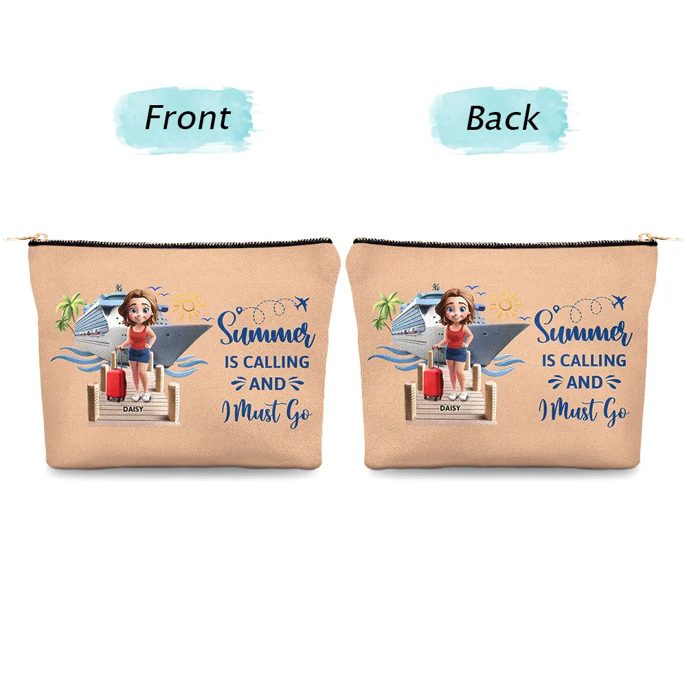 Travel All My Cruise Crap - Personalized Cosmetic Bag - Image 4