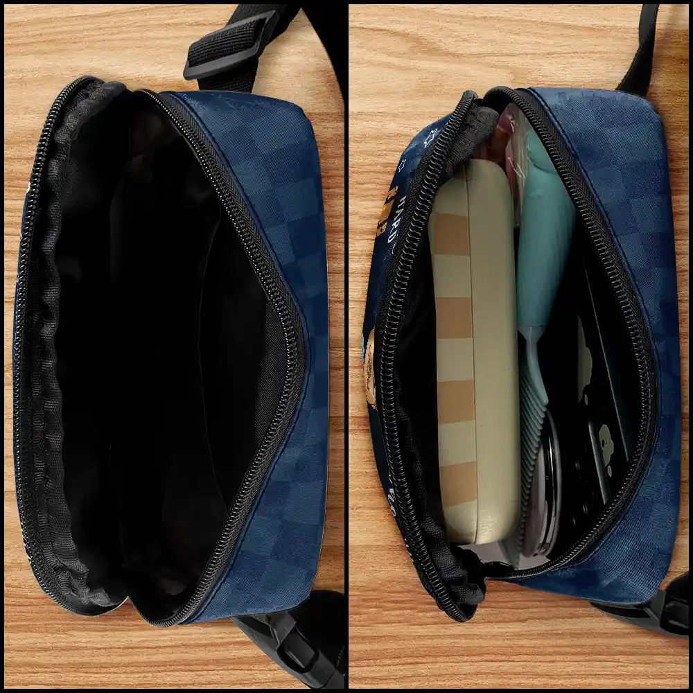 Travel Is My Therapy - Personalized Crossbody Belt Bag - Image 4