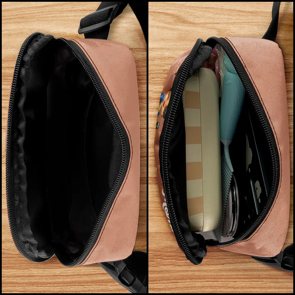 Travel More Worry Less - Personalized Crossbody Belt Bag - Image 4