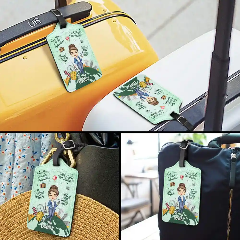 Travel More Worry Less - Personalized Luggage Tag - Image 3