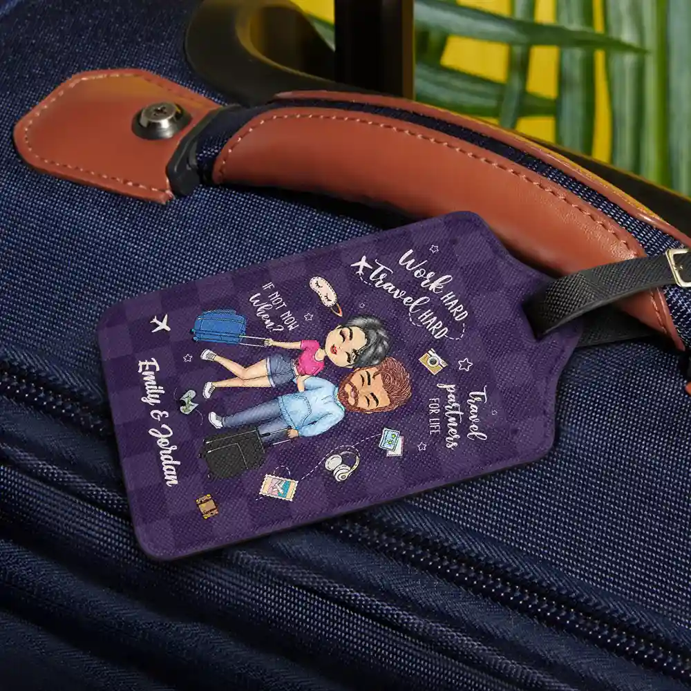 Travel Partners For Life - Personalized Luggage Tag - Image 2