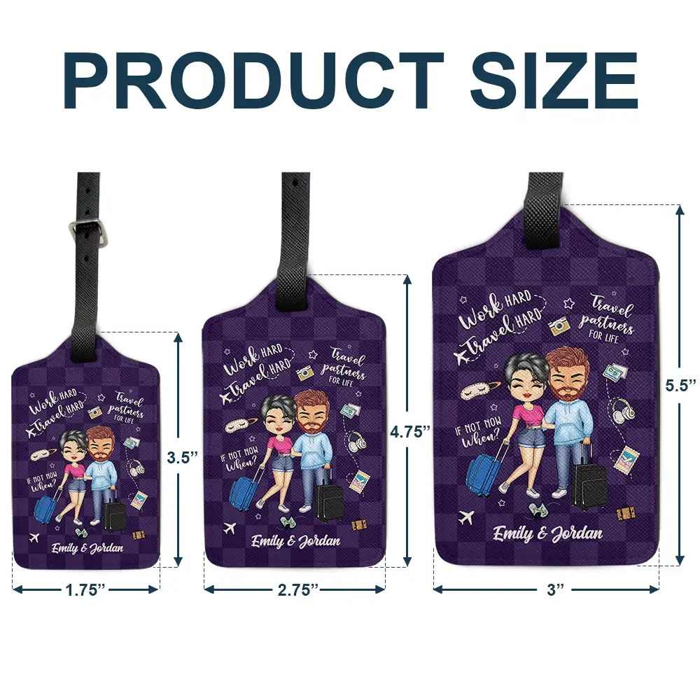 Travel Partners For Life - Personalized Luggage Tag - Image 5