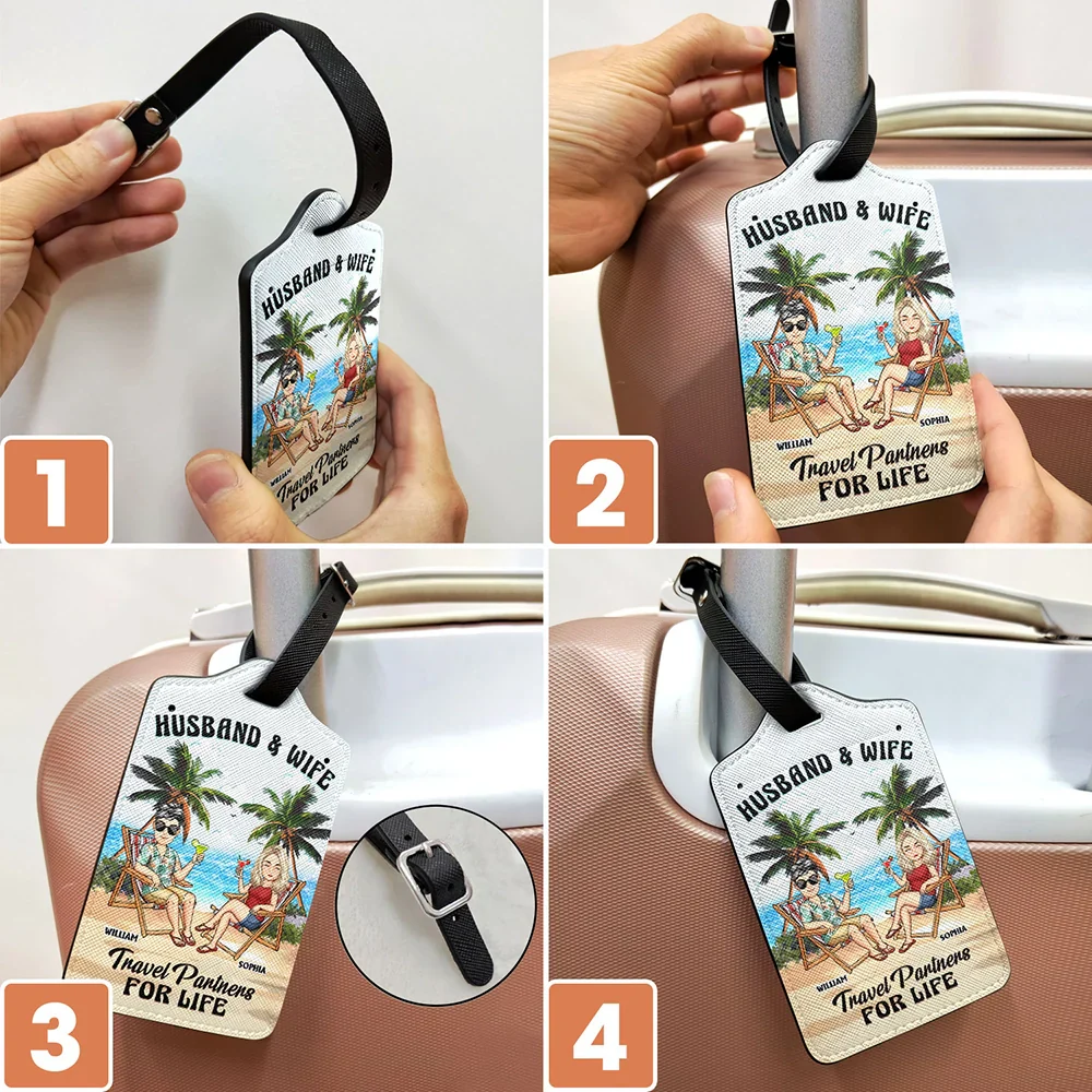 Travel Partners For Life - Personalized Luggage Tag - Image 6
