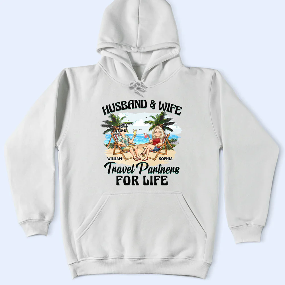 Travel Partners For Life - Personalized T Shirt - Image 4