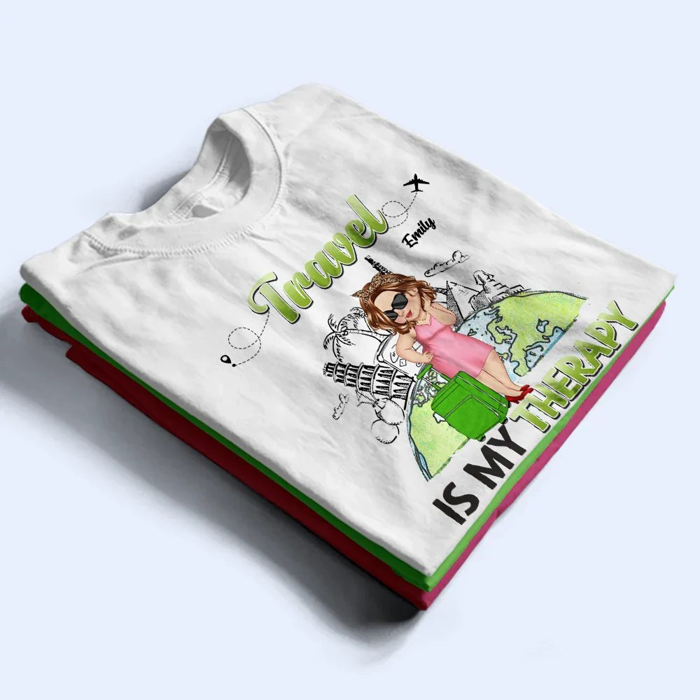 Travel Queen It's On My List - Personalized T Shirt - Image 2