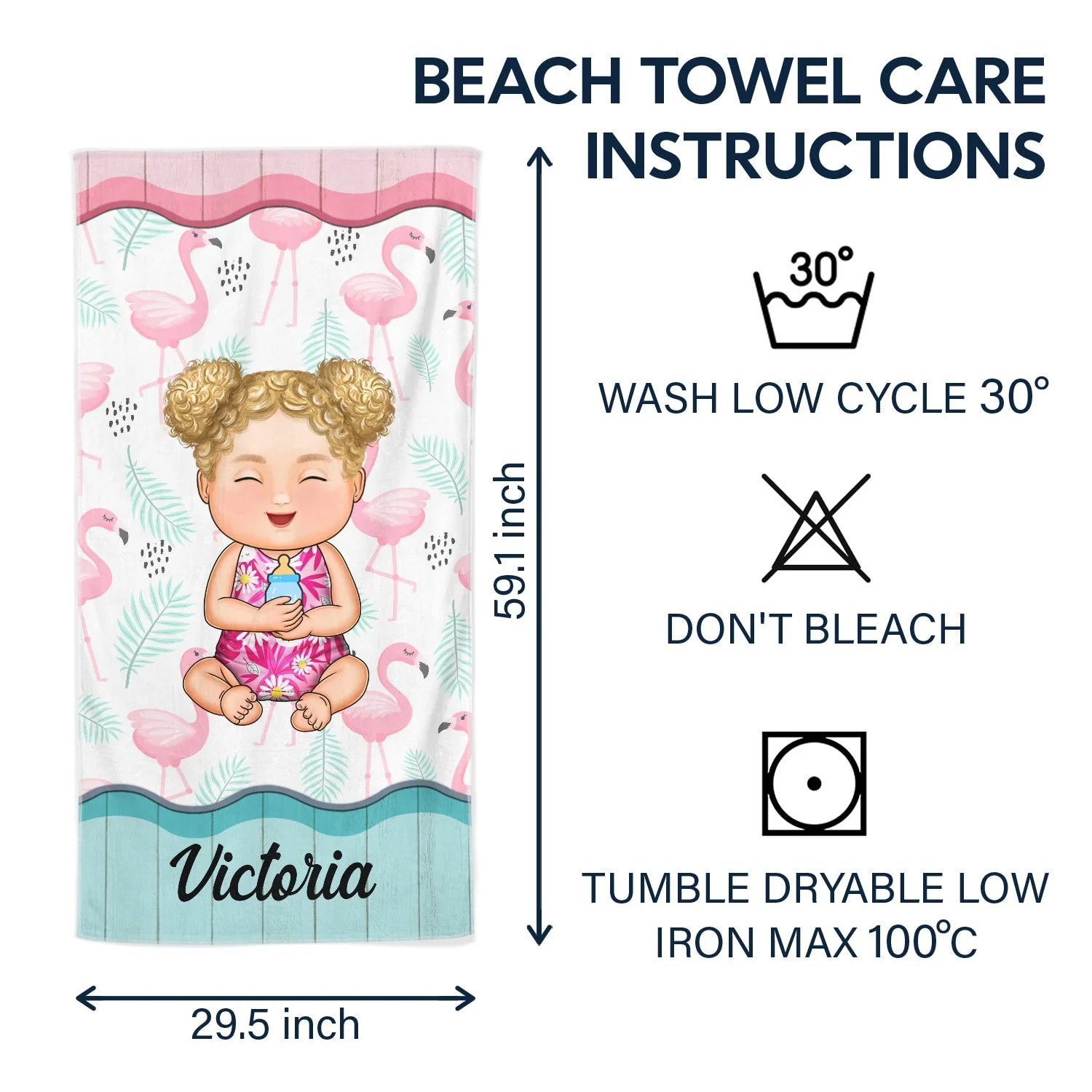Traveling Beach Poolside Swimming Picnic Vacation - Birthday, Funny Gift Couples, Parents, Family, Kids - Personalized Custom Beach Towel - Image 6
