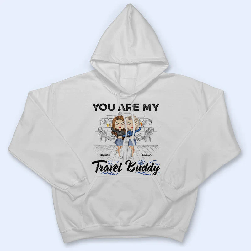 Traveling Best Friends Life Is Better On A Cruise With Best Friends - Cruising Gift For BFF, Sisters - Personalized Custom T Shirt - Image 4