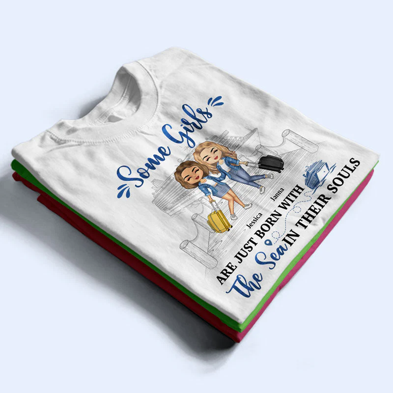 Traveling Best Friends Life Is Better On A Cruise With Best Friends - Gift For BFF, Sisters - Personalized Custom T Shirt - Image 2