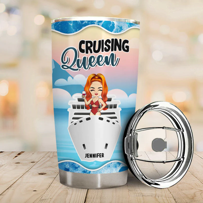 Traveling Cruise Chibi Sassy Classy - Personalized Custom Tumbler - Image 2