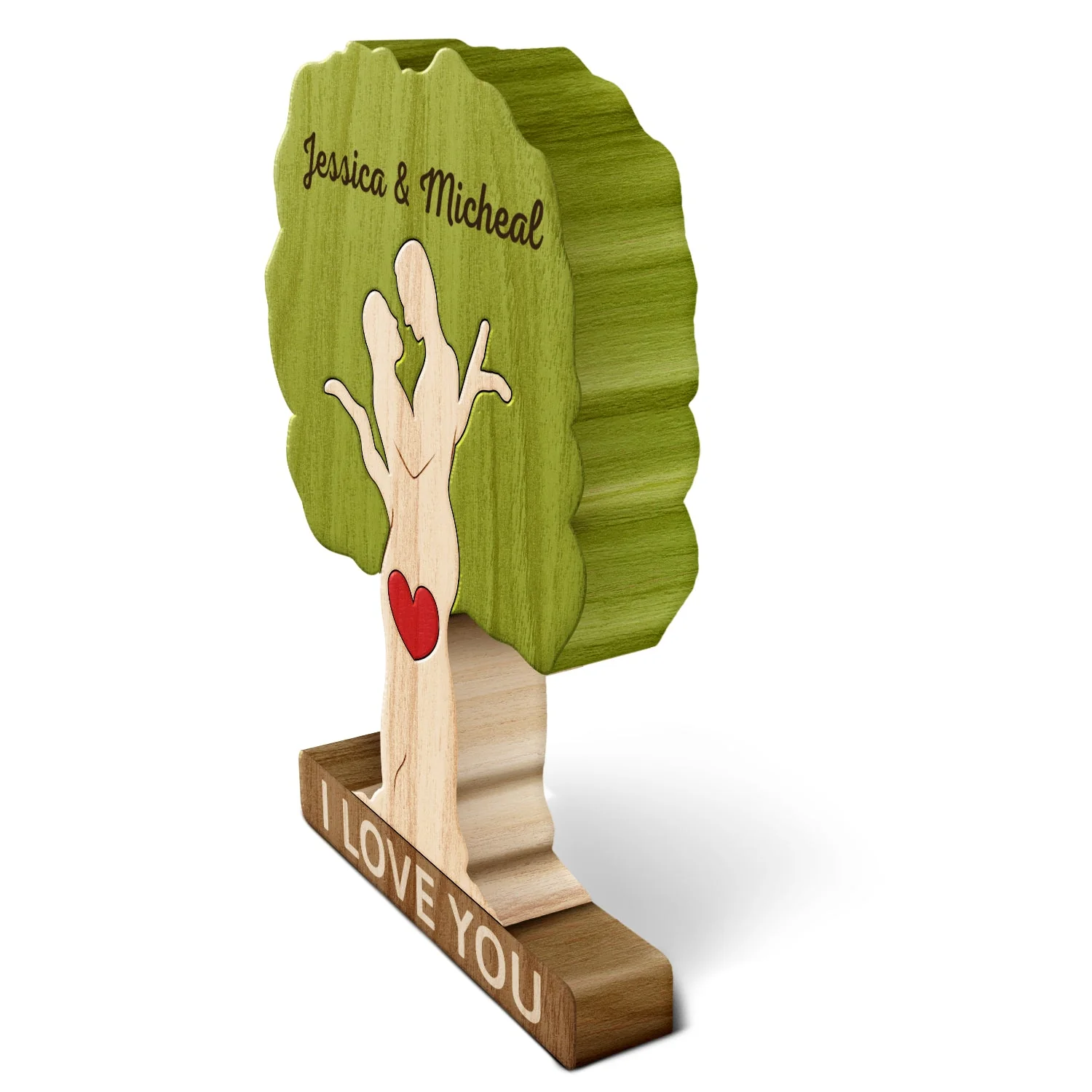 Tree Family - Gift For Mother, Father, Family - Personalized Custom Shaped Wooden Puzzle - Image 3