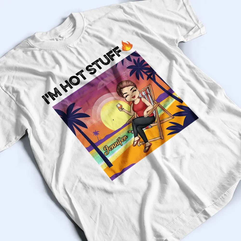 Tropical Hot Stuff Couple - Personalized T Shirt - Image 4