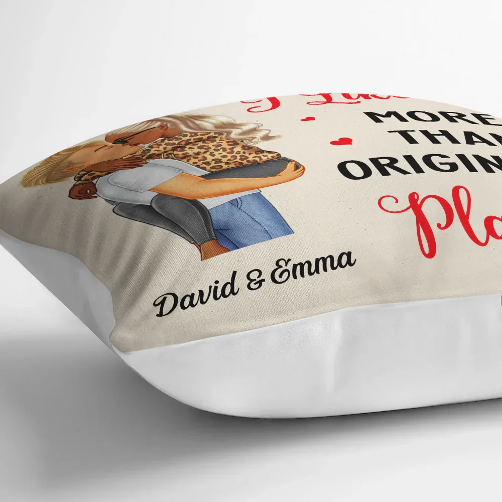 Turns Out I Like You More Than Originally Planned Couple - Personalized Pillow - Image 3