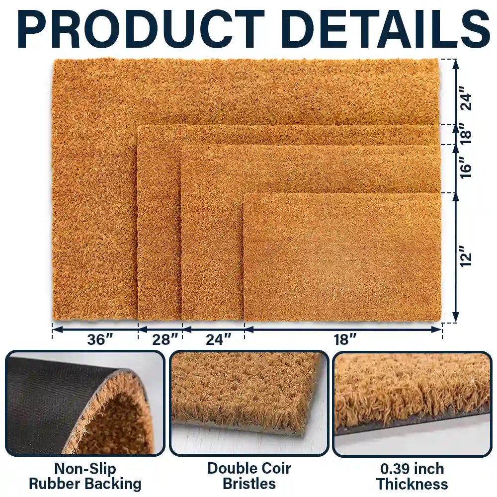 Visitors Must Be Approved By Dogs - Personalized Coconut Doormat - Image 5