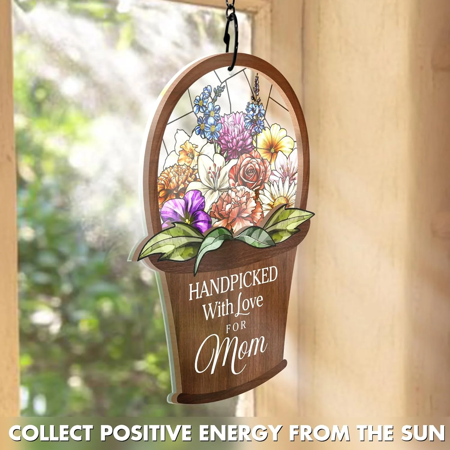 Wander Prints Gift For Mom - Handpicked With Love Window Hanging Suncatcher Ornament - Mother’s Day, Birthday Gift AZCS - Image 7