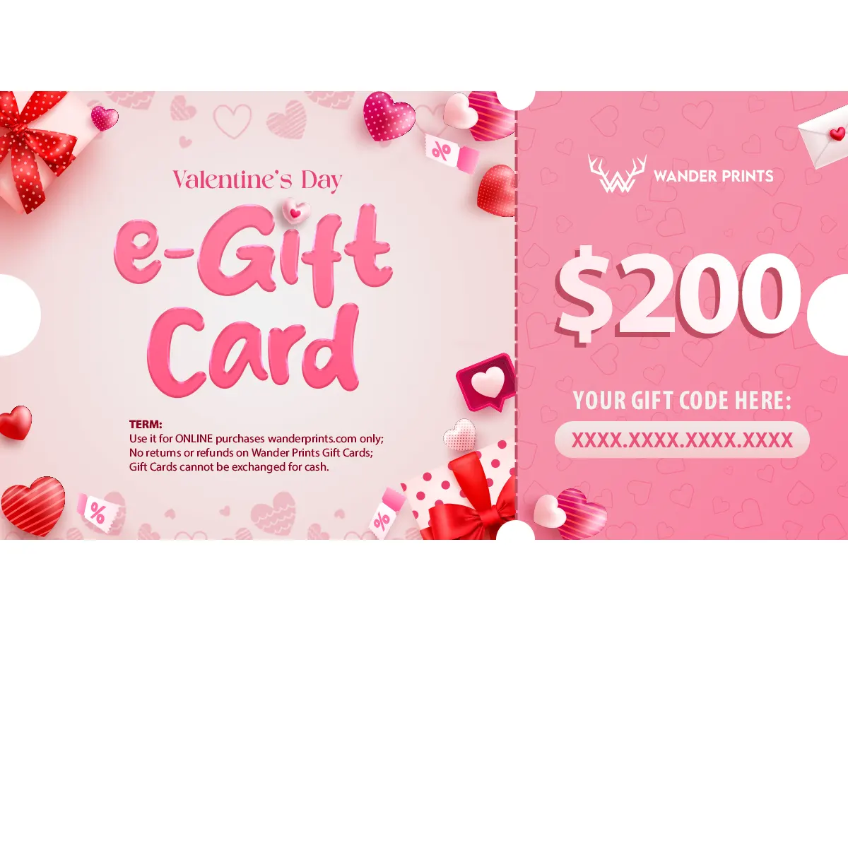 Wander Prints Valentine’s Day e-Gift Card - Image 5