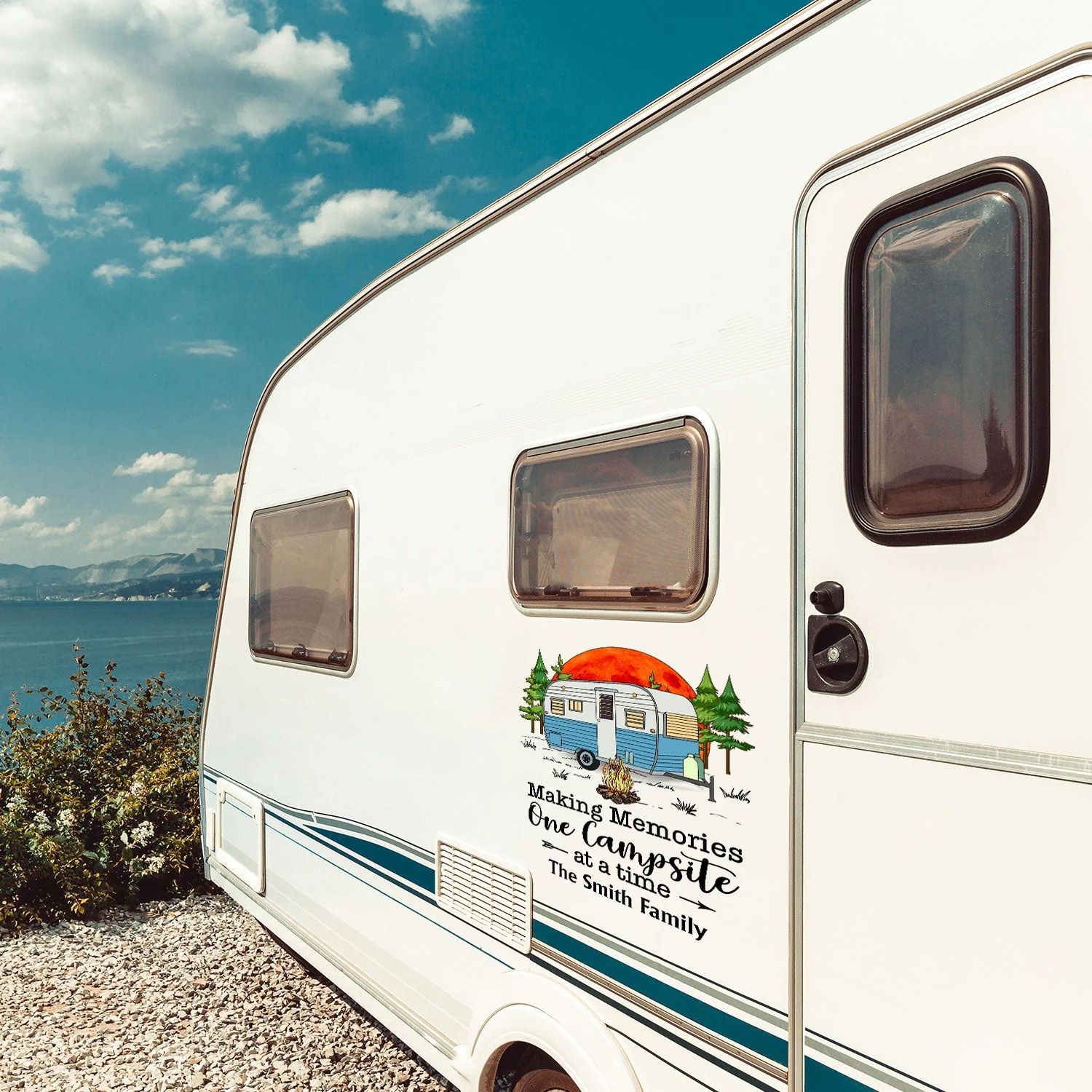 Wanderlust Find What You Love And Let It Save You - Gift For Camping Lovers - Personalized Camping Decal, Decor Decal - Image 3