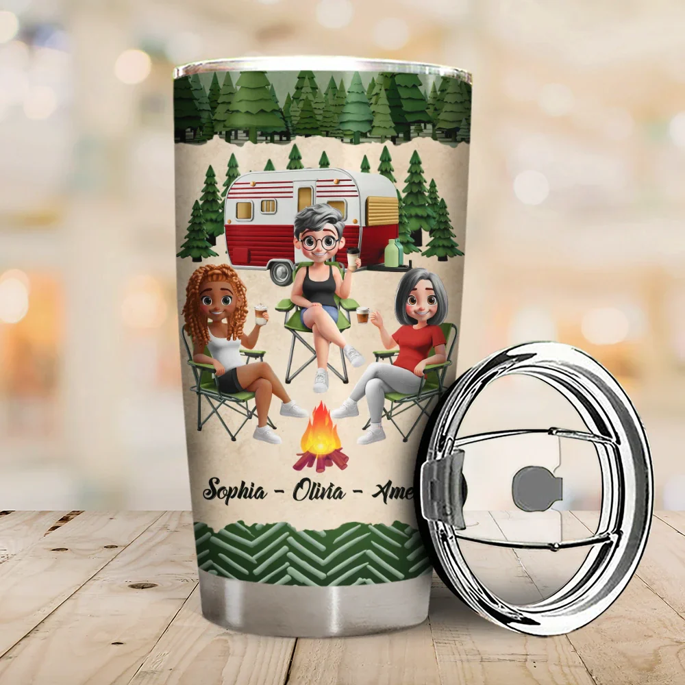 Warning The Girls Are Drinking Again - Personalized Tumbler - Image 2
