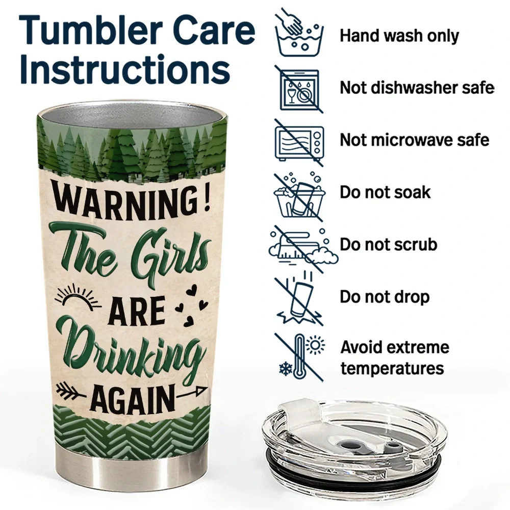 Warning The Girls Are Drinking Again - Personalized Tumbler - Image 5