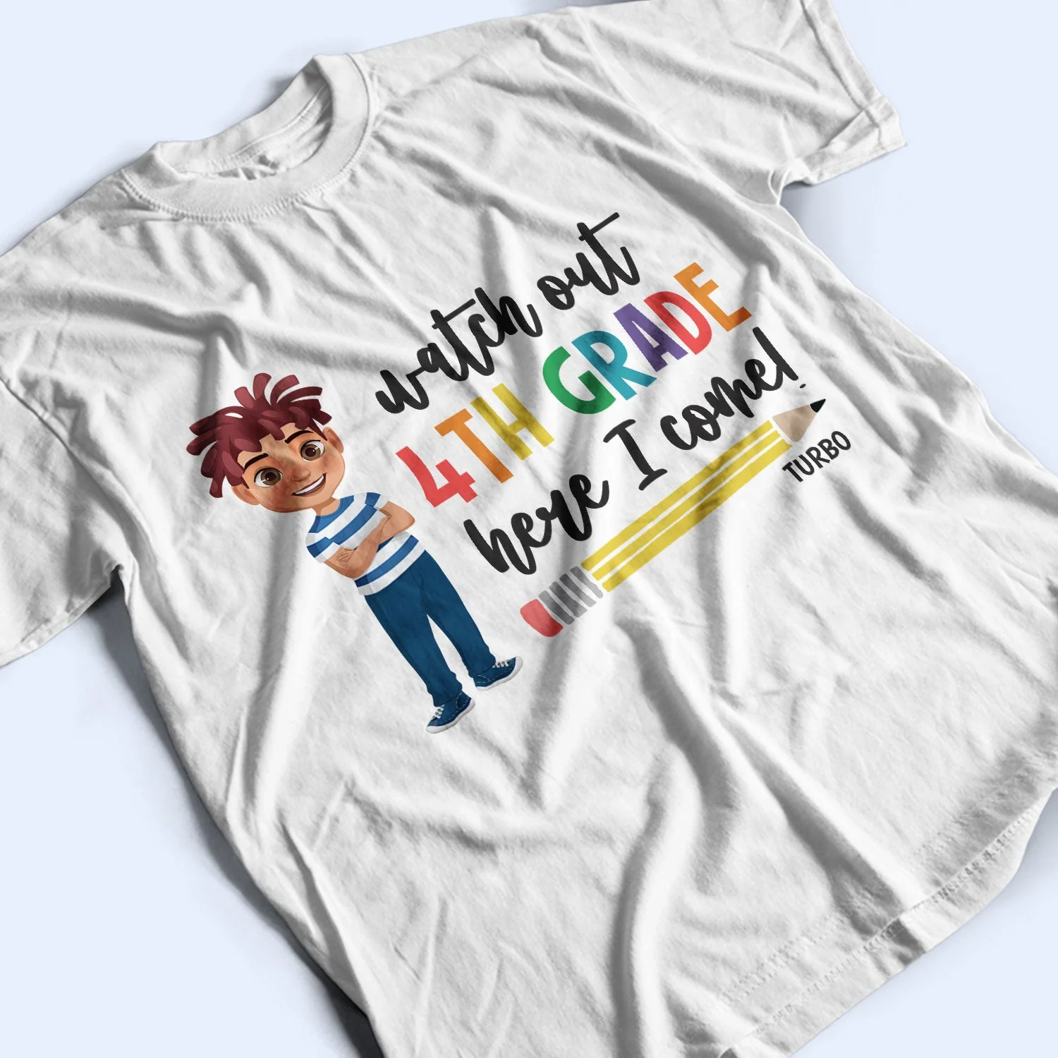 Watch Out Kindergarten Here I Come - Gift For Kids, Back To School - Personalized T Shirt - Image 3