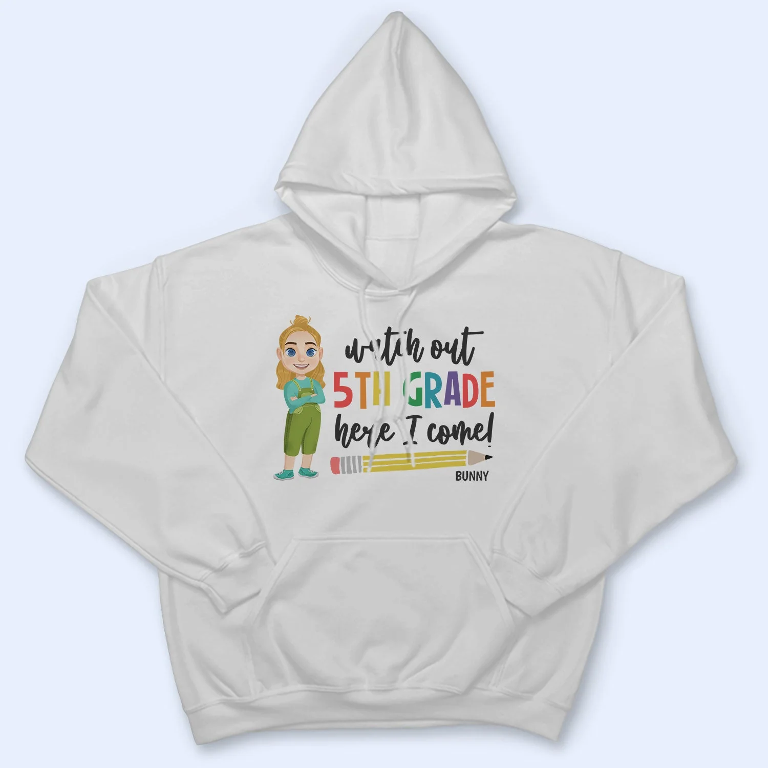 Watch Out Kindergarten Here I Come - Gift For Kids, Back To School - Personalized T Shirt - Image 5