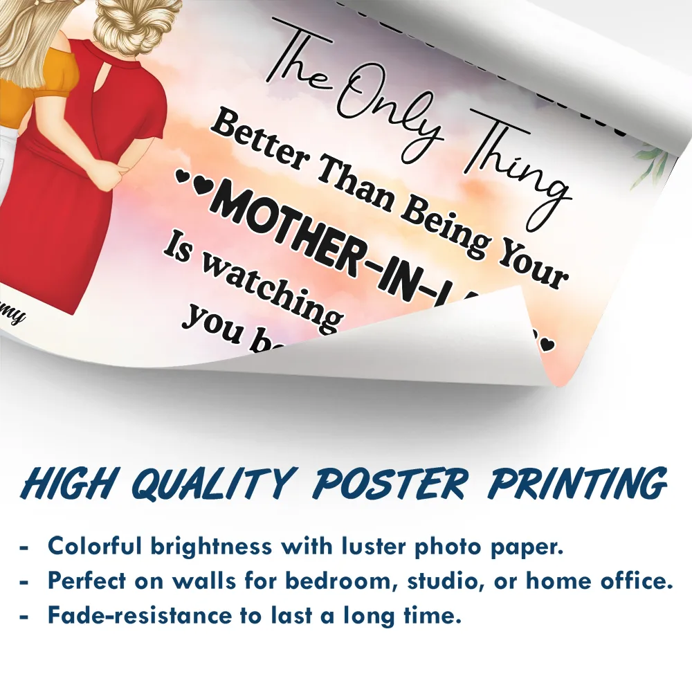 Watching You Being A Mom Mother To Daughter - Personalized Poster - Image 5