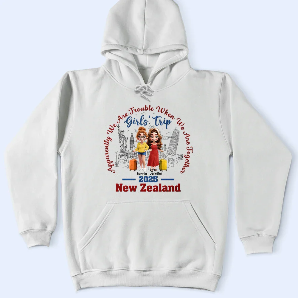 We Are Trouble When We Are Together - Personalized T Shirt - Image 4