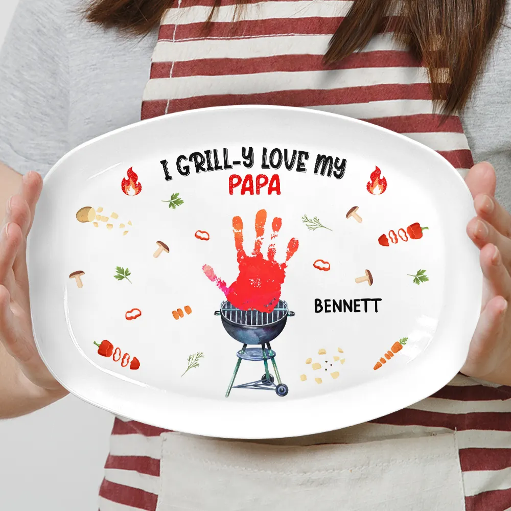 We Grill-y Love - Personalized Plate - Image 4