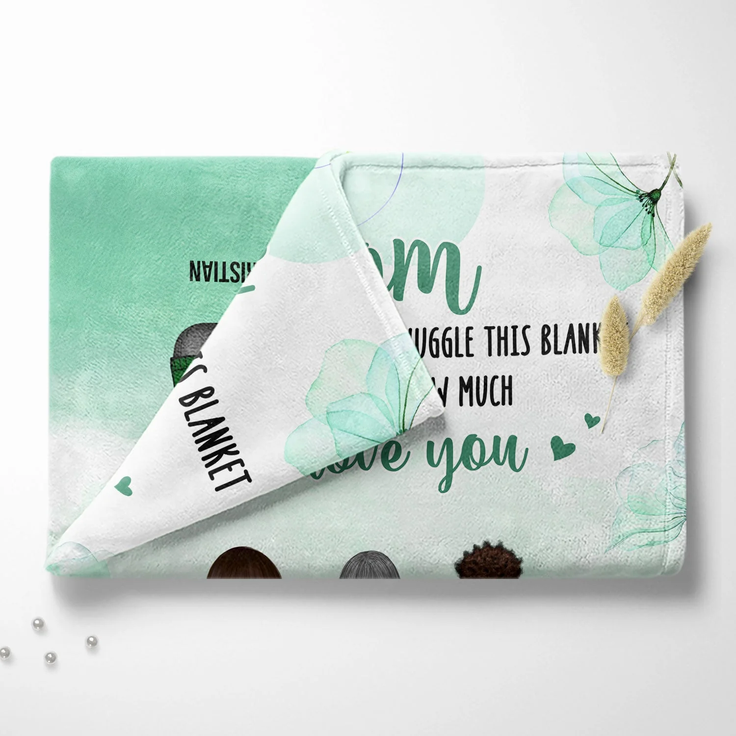 We Hope Every Time You Snuggle This Blanket - Gift For Mom, Grandma - Personalized Custom Fleece Blanket - Image 4