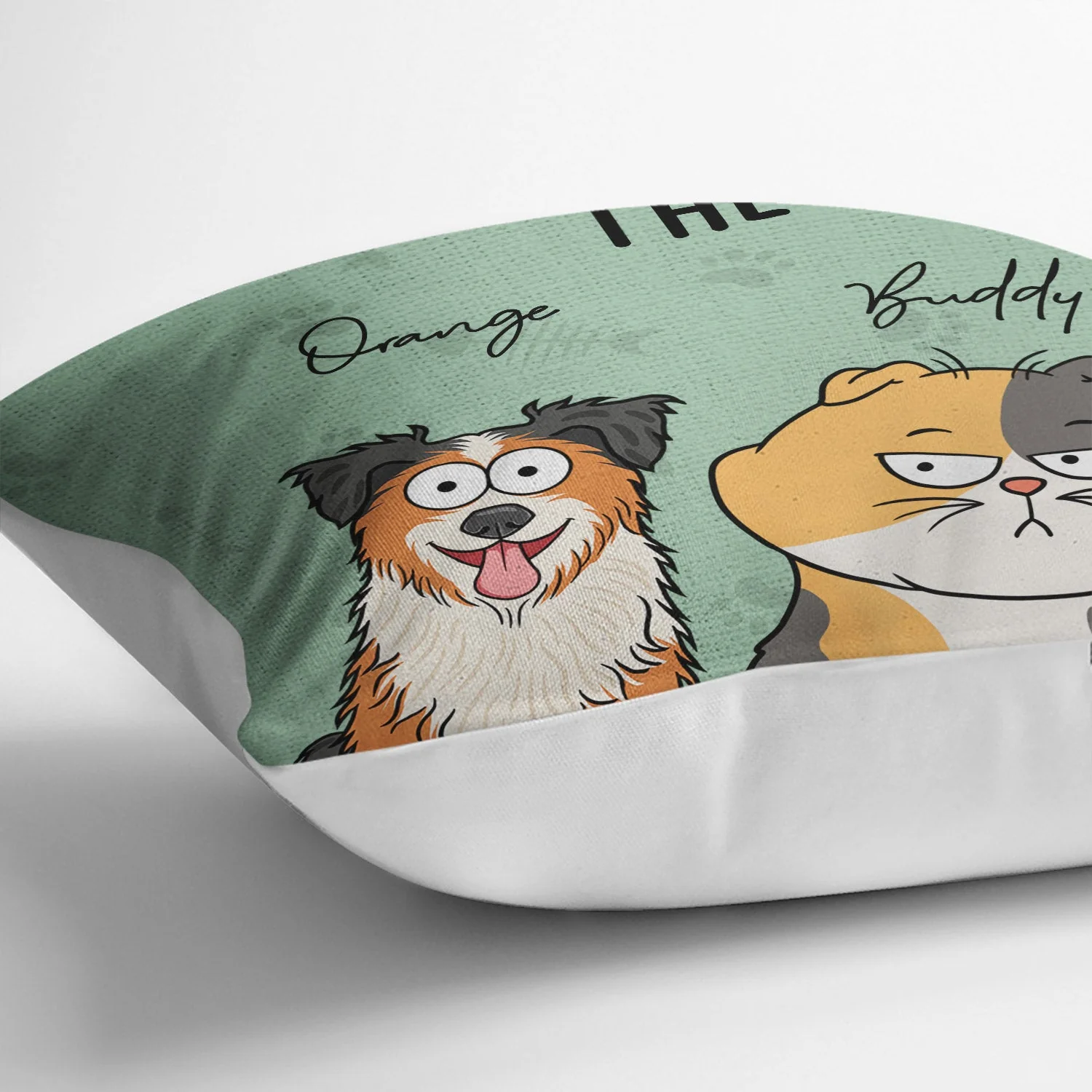 We Rule The House Dog Cat Version - Home Decor, Birthday, Funny, Housewarming Gift For Pet Lovers, Dog Lovers, Cat Lovers - Personalized Pillow - Image 3